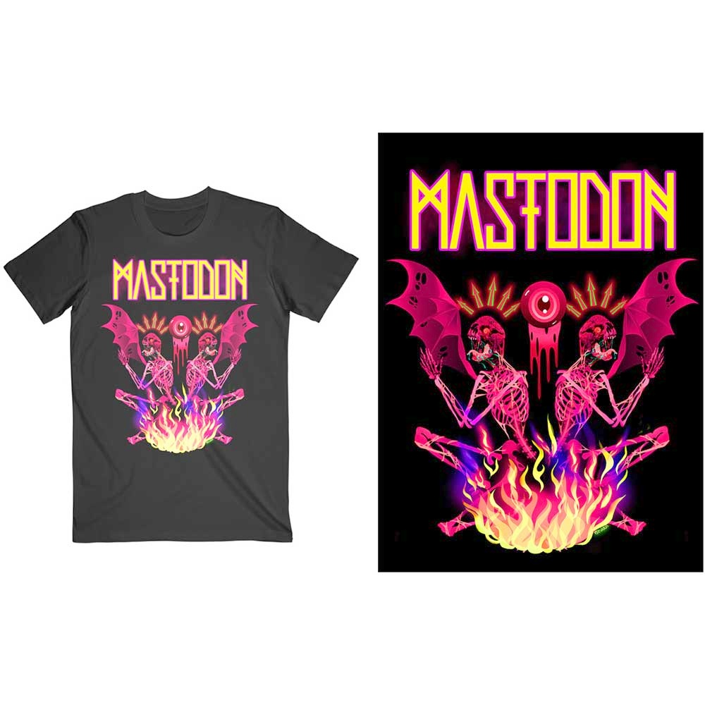 Mastodon - Double Brimstone Neon Herren TShirt - Schwarz